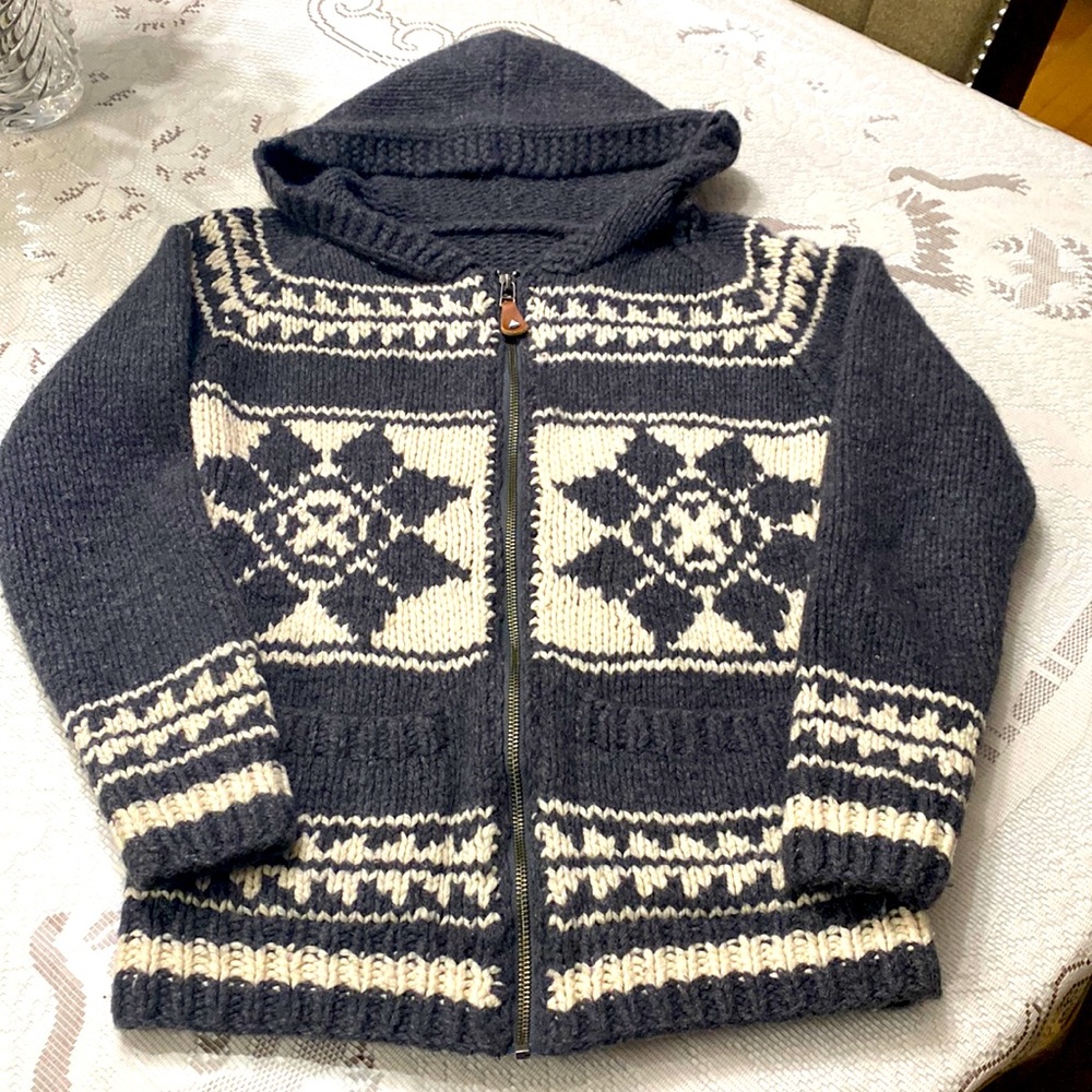 WOOL Lifetime Collective Clothing hooded zip up sweater